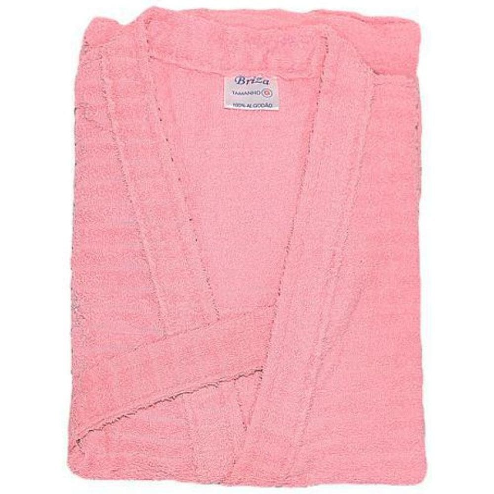 Roupão Atoalhado Juvenil Briza Rosa 4013 Tamanho 12