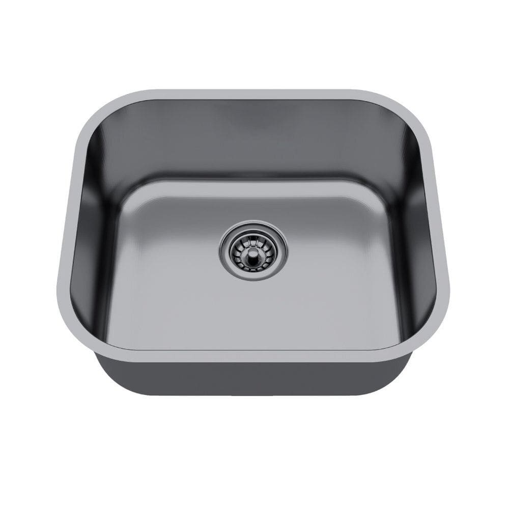 Cuba de Inox para Cozinha N3 40x34x17cm Polida com Válvula Ghel Plus Cinza