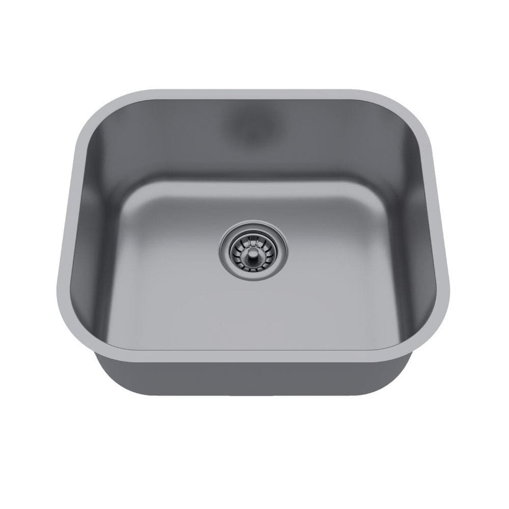 Cuba de Inox para Cozinha N3 40x34x11cm com Válvula Ghel Plus Cinza