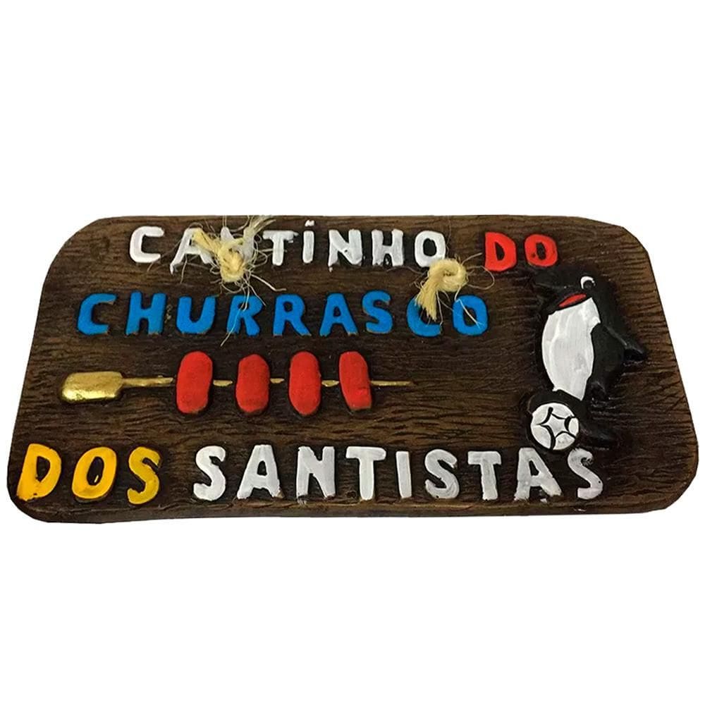 Placa De Churrasco - Cantinho Do Churrasco Dos Santistas Bbq