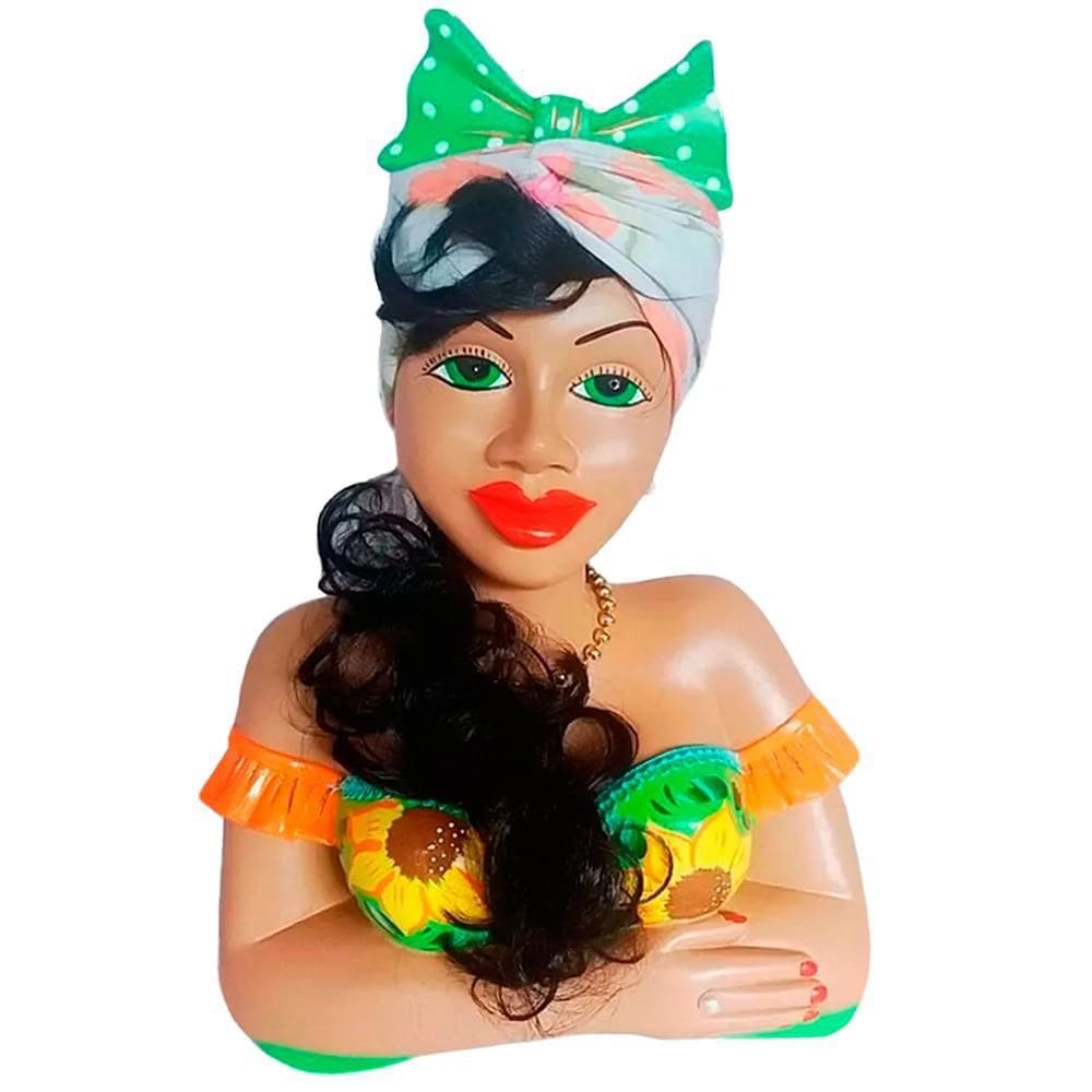 Boneca Namoradeira Cabelo Escuro Com Laço Brasileirinha