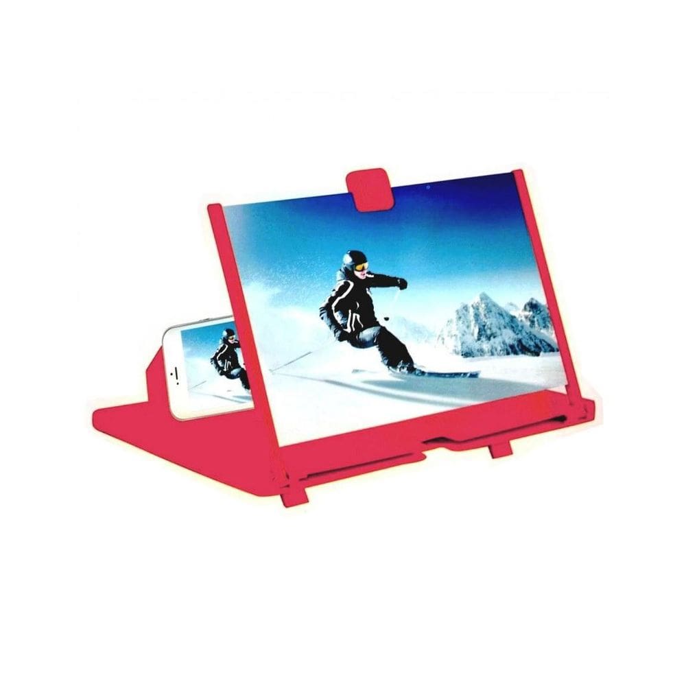 Lente De Aumento Tela 3D Suporte Ampliadora Zoom Celular