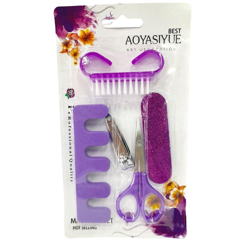 Kit Beleza Manicure 5 Peças 2444357 Roxo - Quanhe