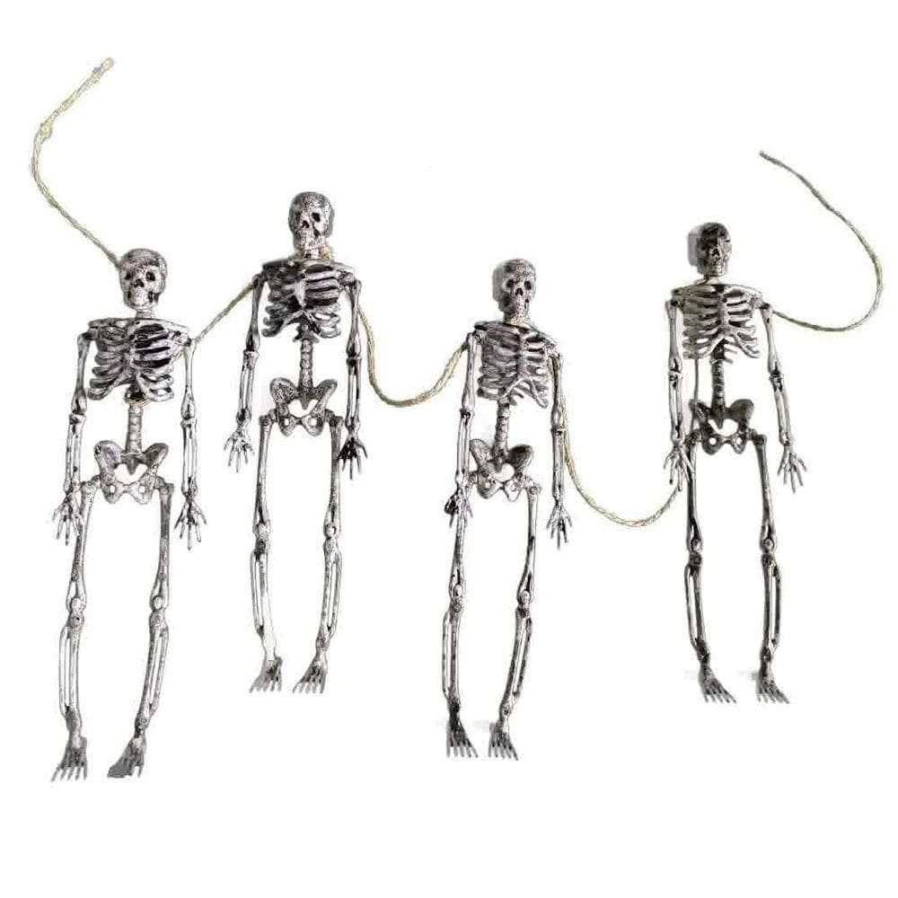 Varal Decorativo De Esqueletos Halloween - 100cm