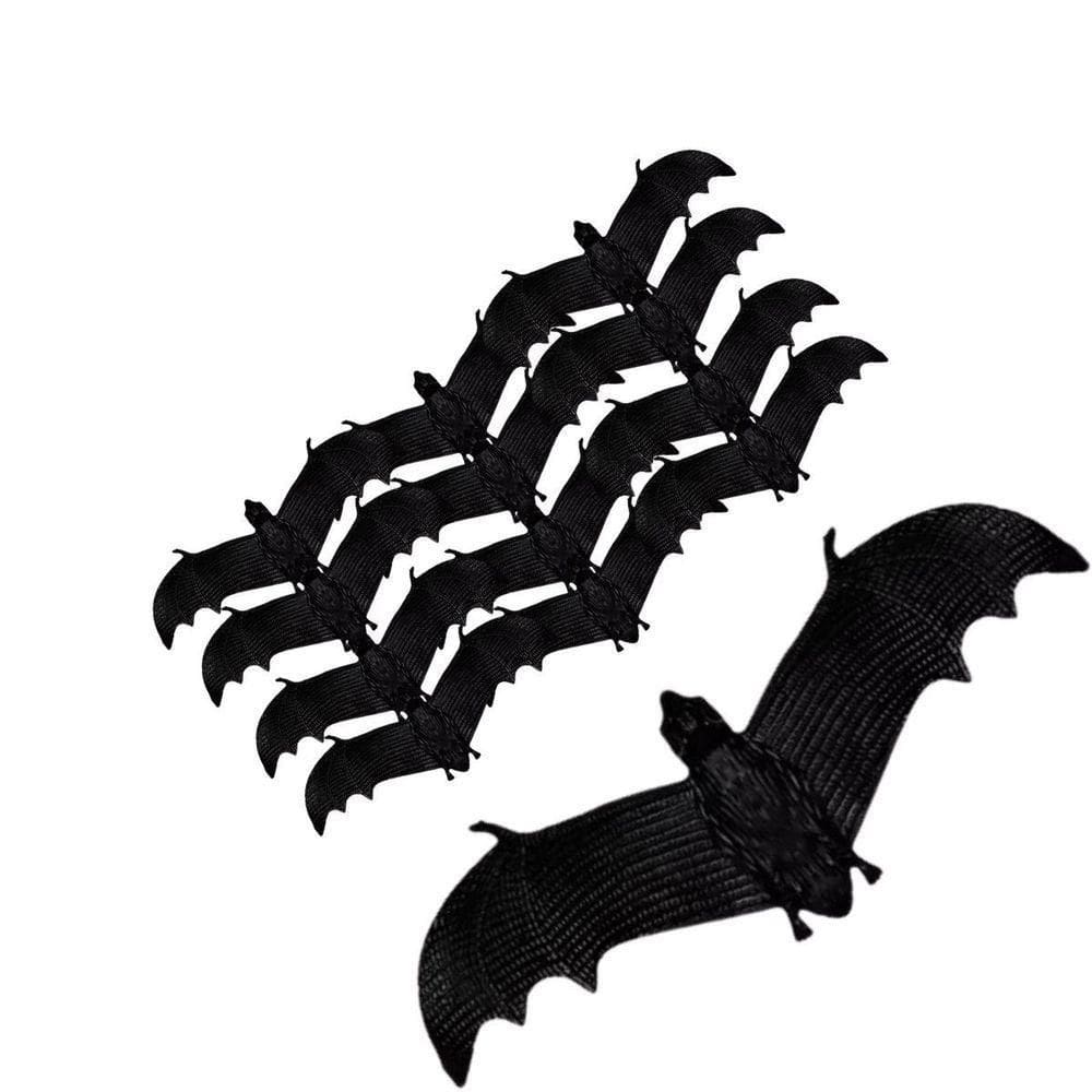 Kit 50 Enfeites Halloween Morcegos De Borracha