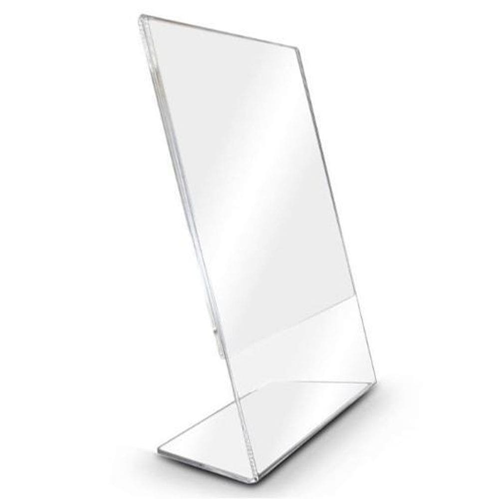 Display Acrílico L 10X15Cm A6 Expositor Mesa Papel 5 Peças