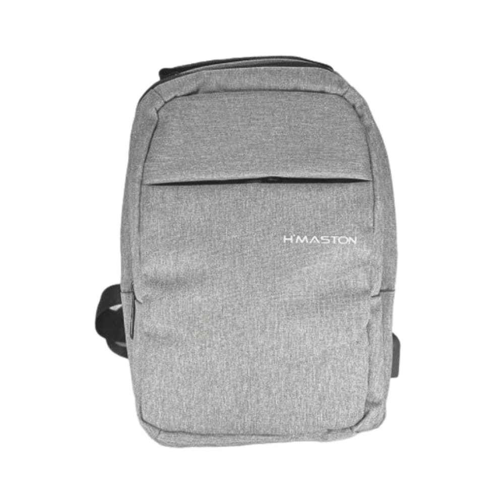 Mochila Transversal Unissex Com Saída USB Cinza