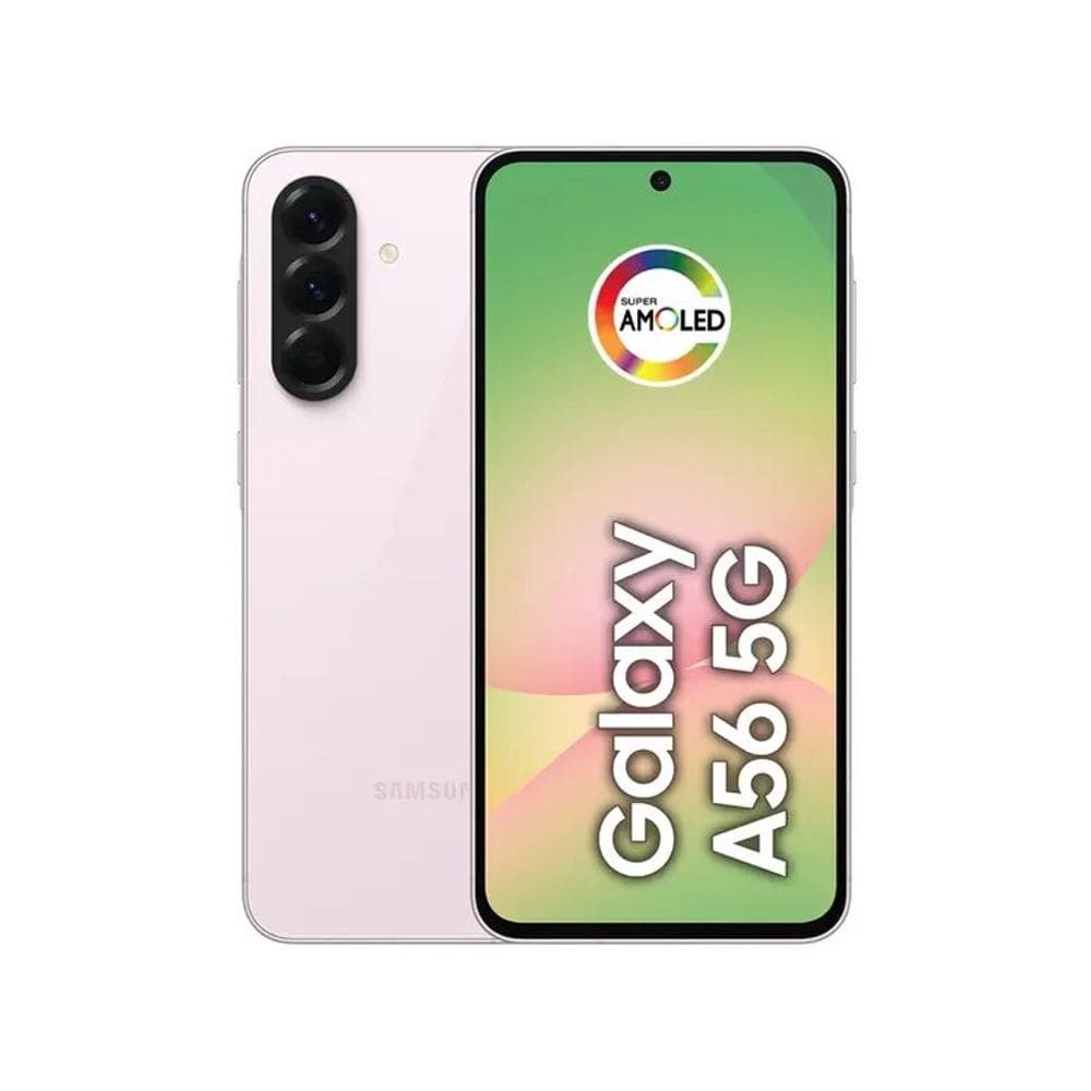 Smartphone Samsung Galaxy A56 256GB - Rosa, 5G, Câmera Tripla 50MP, RAM 8GB, Tela 6.7"