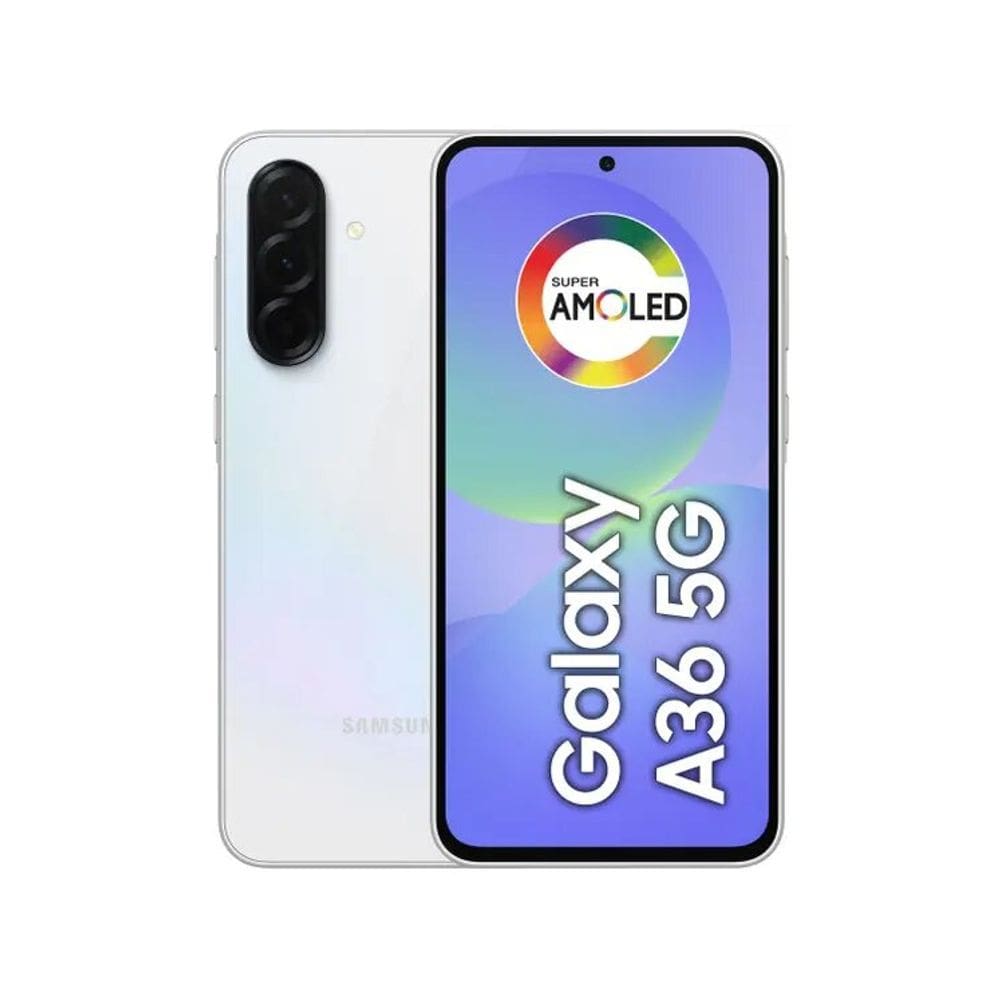 Smartphone Samsung Galaxy A36 128GB 5G - Branco, Câmera Tripla 50MP, RAM 6GB, Tela 6.7\"