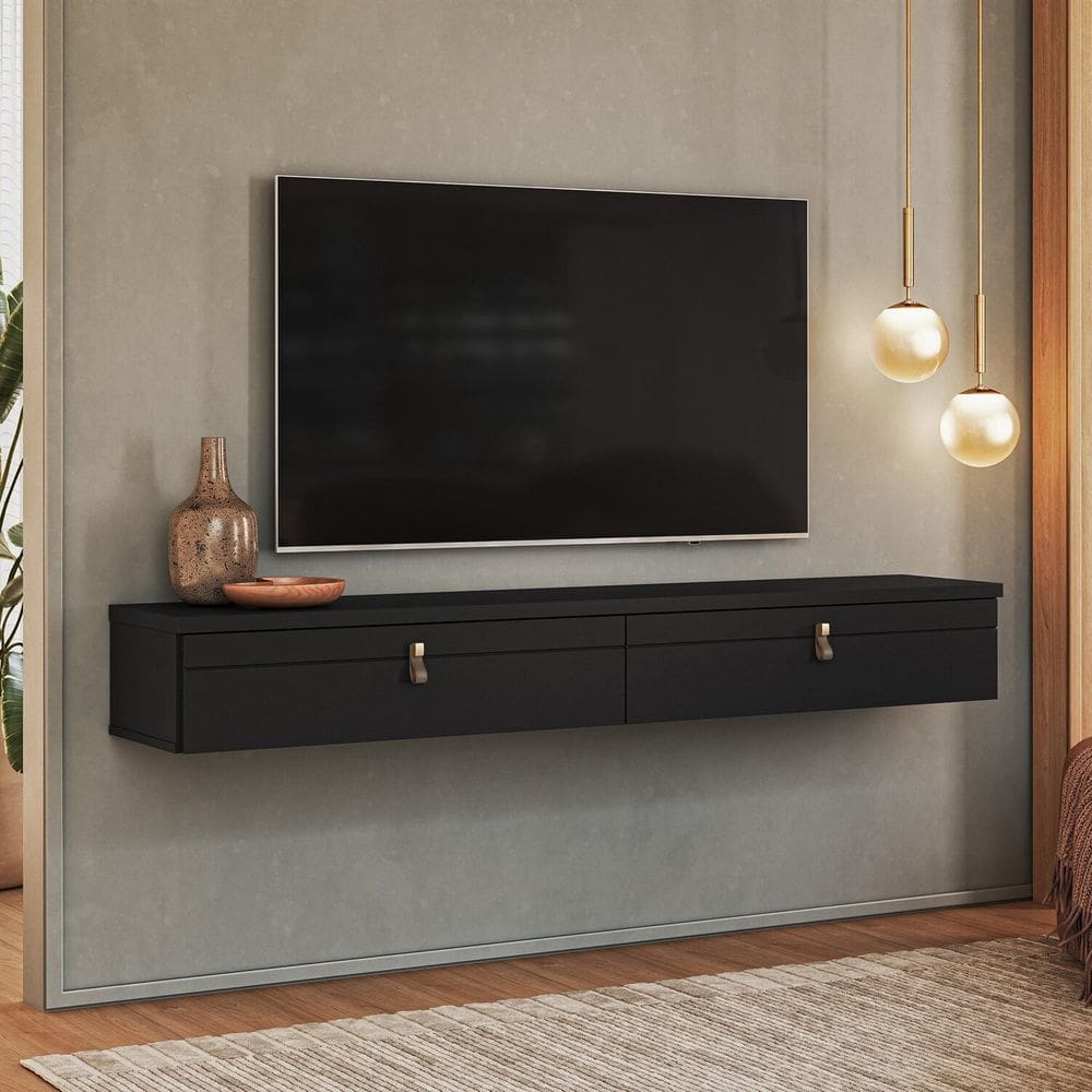 Rack Suspenso Pata Tvs até 50 Polegadas Line Preto Ac