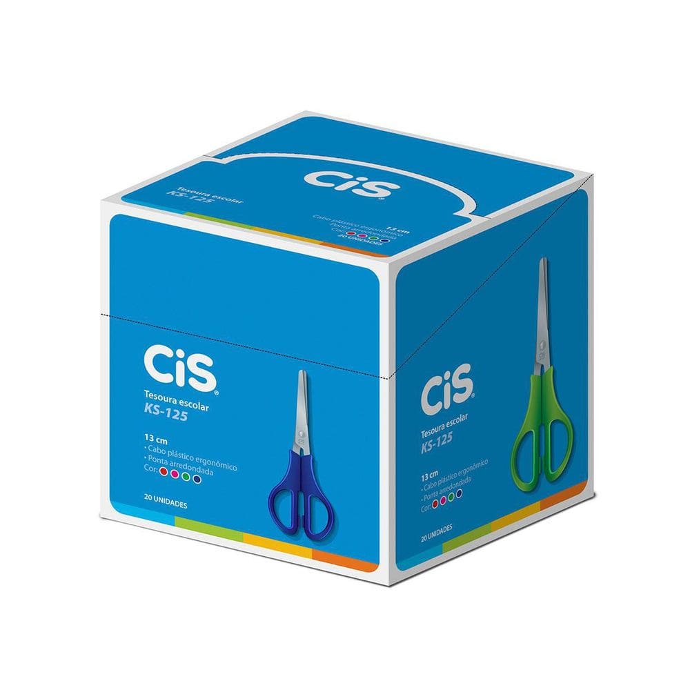 Tesoura Escolar Ks-125 20 Un Cis 2407400