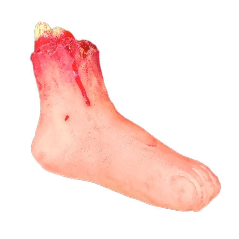 Pé Falso Decepado De Borracha Halloween