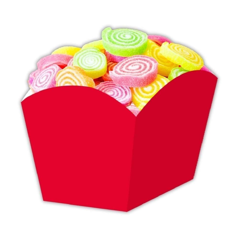 Cachepot Médio Vermelho 8cm - 8 Unidades