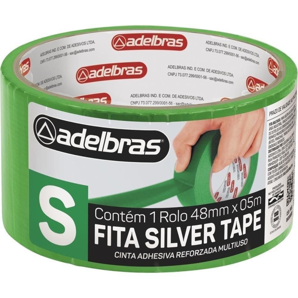 Fita De Alta Resistencia Silver Tape Verde 48Mmx5M.