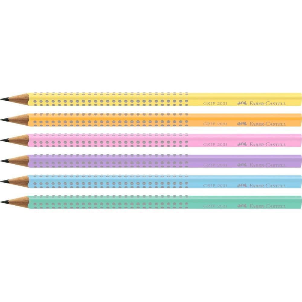Lapis Preto Triangular 2001 Tons Pastel Faber-Castell Cx/72