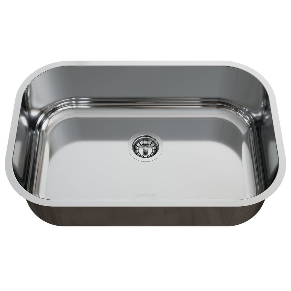 Cuba para Pia de Cozinha em Aço Inox N2 56x35x17cm Alto Brilho com Válvula GhelPlus Inox