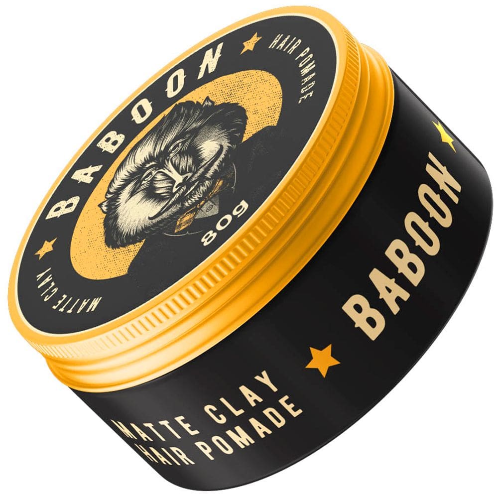 Pomada Matte Clay Alta Fixação / Efeito Seco 80g Baboon