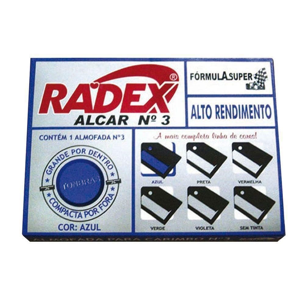 Almofada Para Carimbo Preto Nº3 Radex