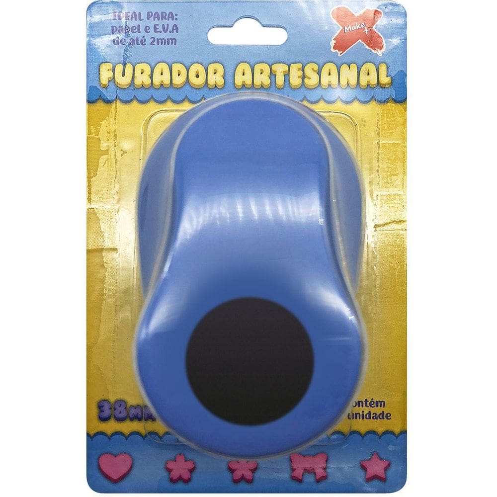 Furador Papel E Eva Gigante Circulo 38Mm.