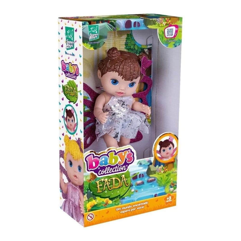 Boneca Babys Collection - Fada Morena SUPER TOYS