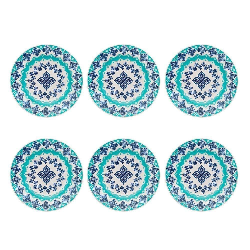 Prato Fundo Com Estampa Donna Lola 21,5 Cm 6 Unidades - Biona 074470