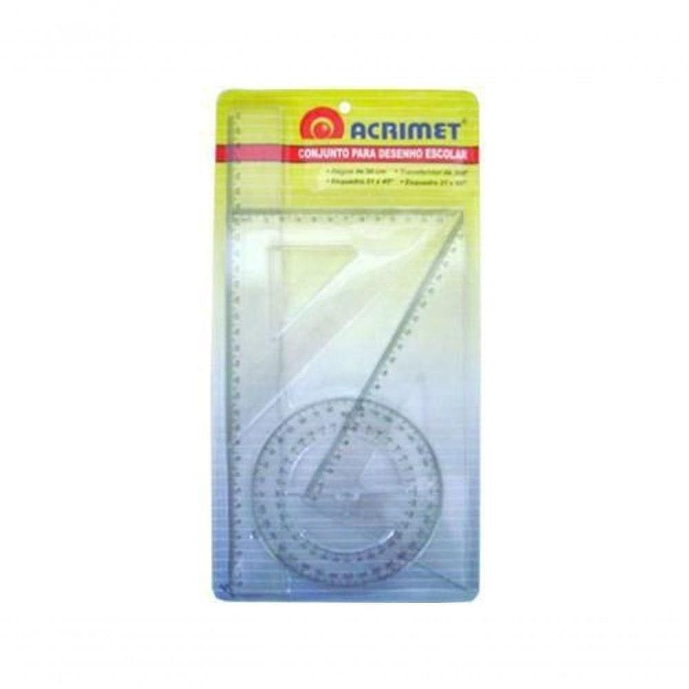 Conjunto Para Desenho Escolar Acrimet Escolar 562