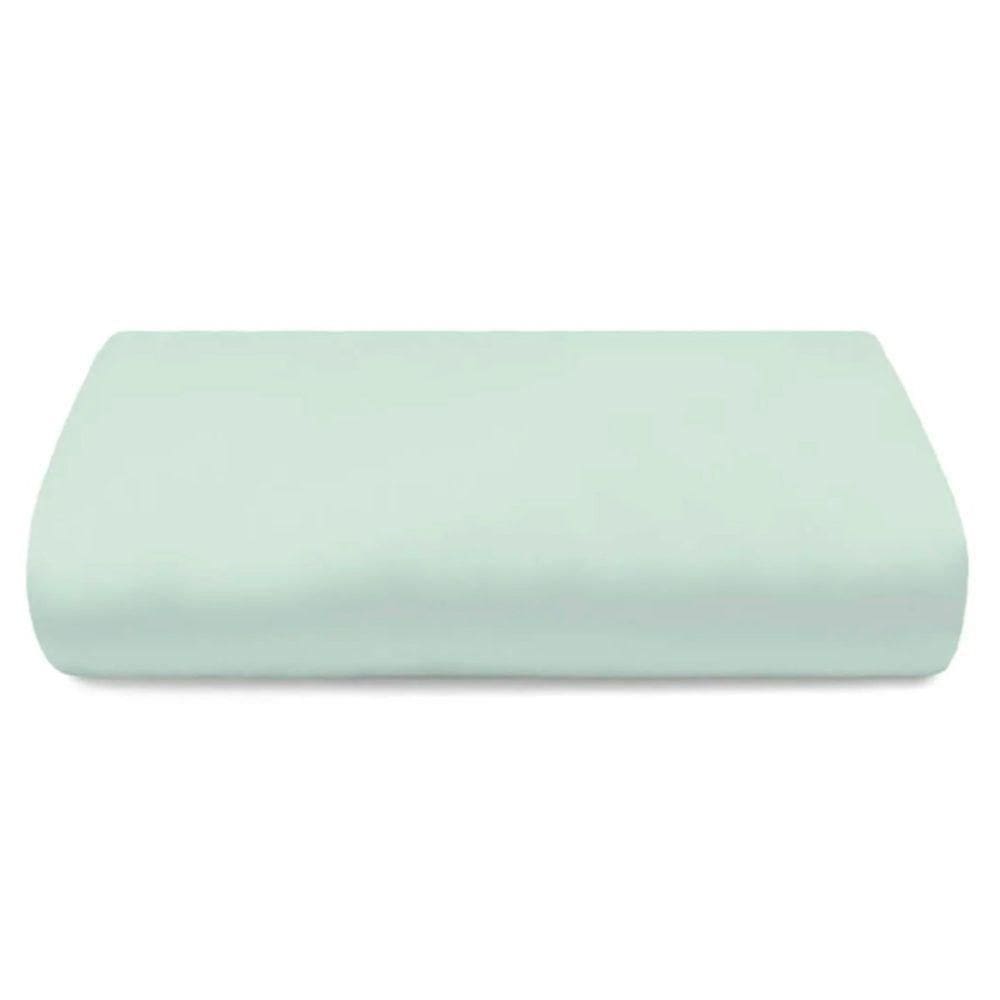 Lençol Avulso Buettner Casal Percal 150 Fios Casual Color Com Elástico Verde Lunar