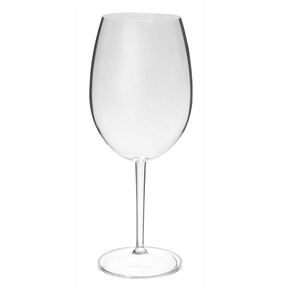 Taça De Vinho Acrílico Transparente Roma Curves 600ml