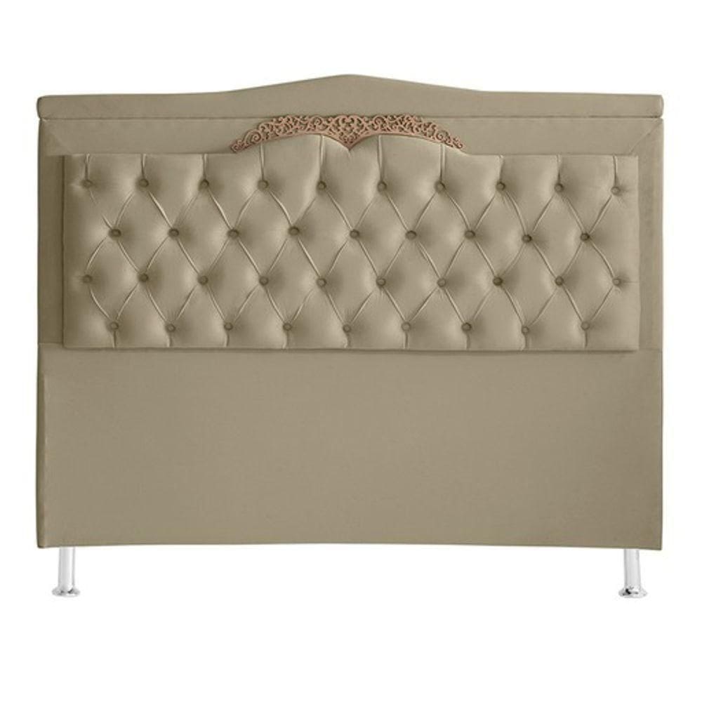 Cabeceira De Cama Box Madri Casal 140 Cm Bege Eli Móveis E Decoração