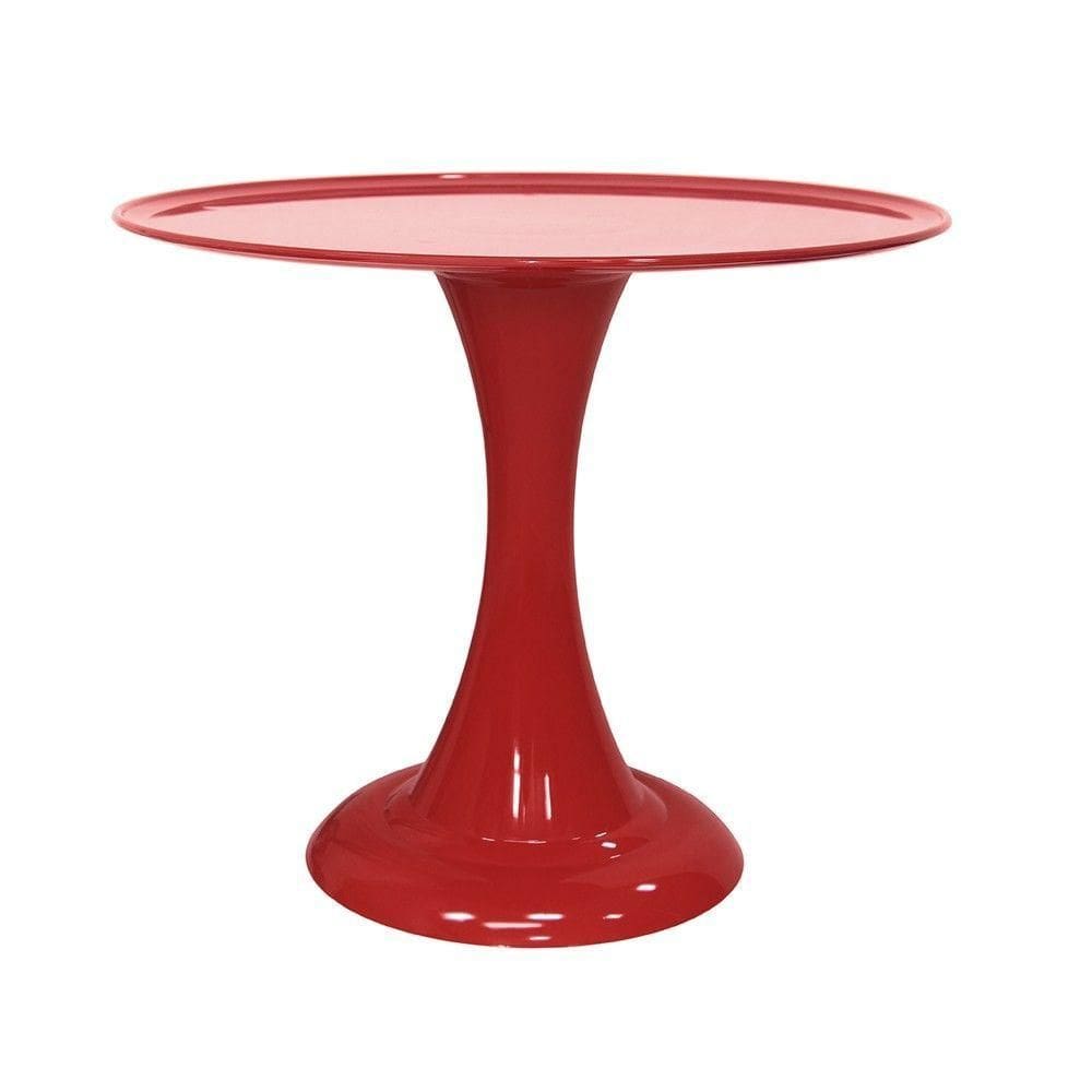 Boleira De Plástico Grande Gaia Vermelha - 32cm