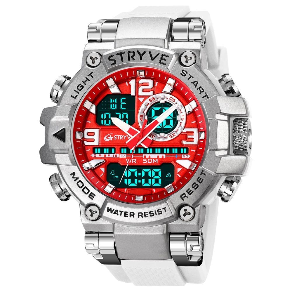Relógio Masculino Esportivo Stryve 8025 Anadigi  Led