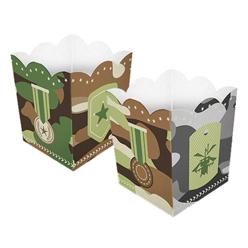 Cachepot De Papel Exército Camuflado Pequeno - 4 Unidades