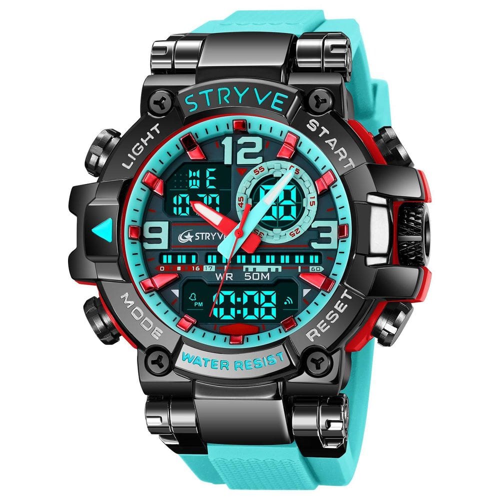 Relógio Masculino Esportivo Stryve 8025 Anadigi  Led
