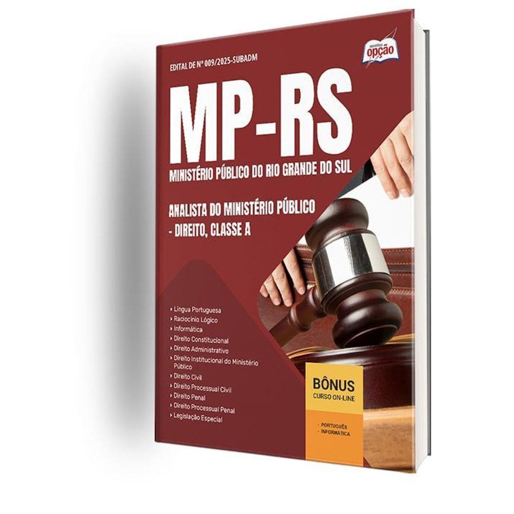 Apostila Mp Rs 2025 Analista Do Ministério Público Direito,