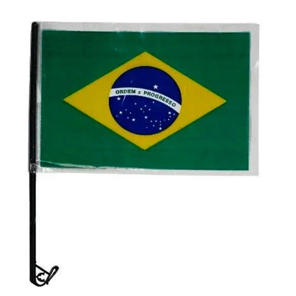 Haste Para Bandeira De Carro Plástico Preta 40cm - 50 Un.