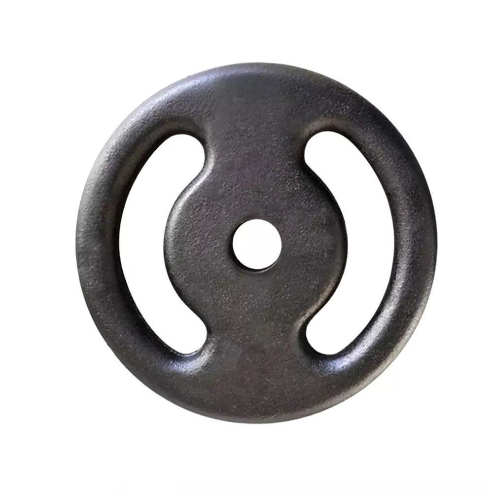 Anilha De Ferro Pintada Peso Academia Treino 2Kg Preta