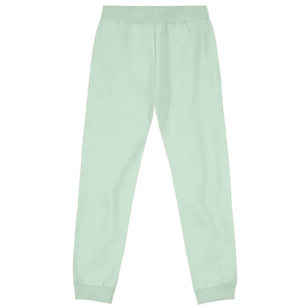 Calça jogger básica infantil menina em moletom Brandili