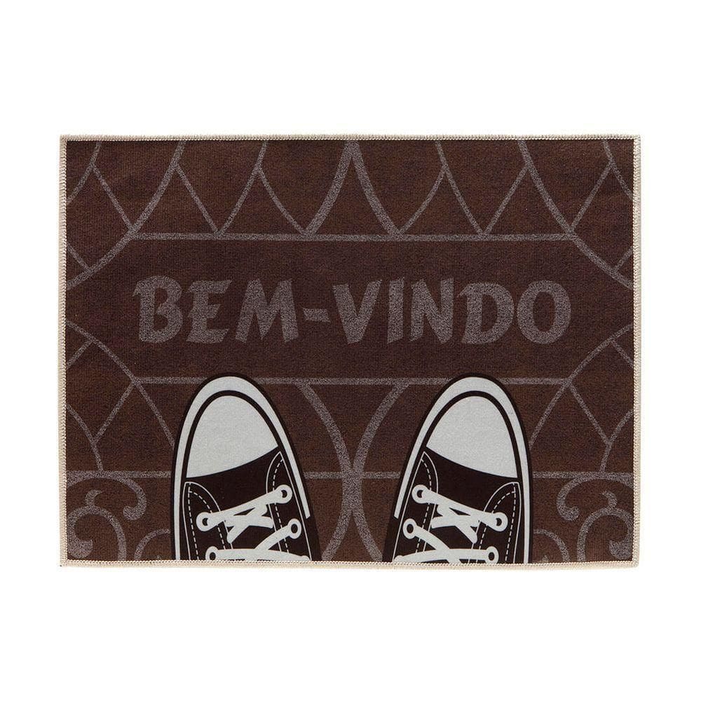 Tapete De Porta Estampado Bem Vindo Berlim