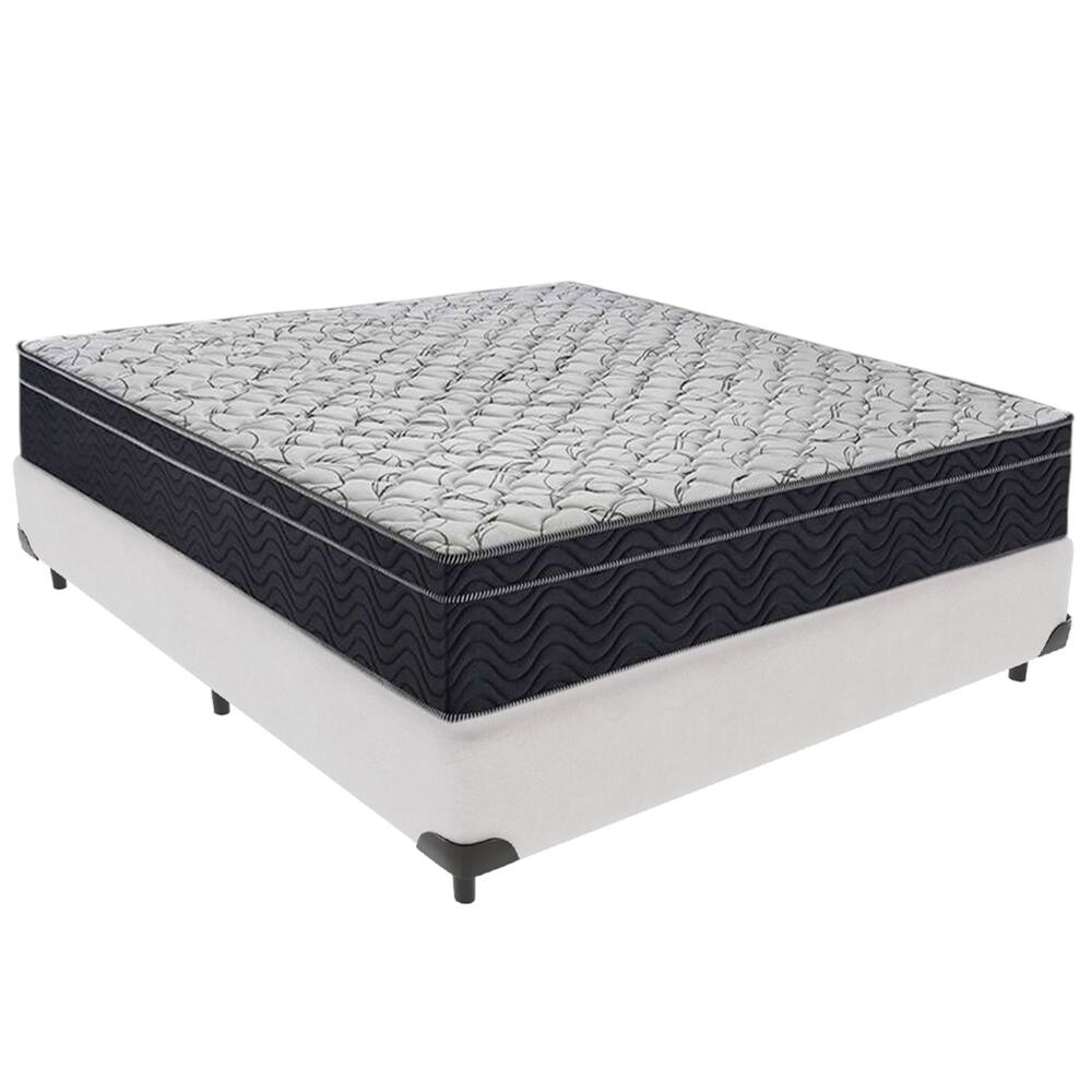 Cama Box Branco e Colchão Airtech 150 Espuma D45 Viúvo Ortobom