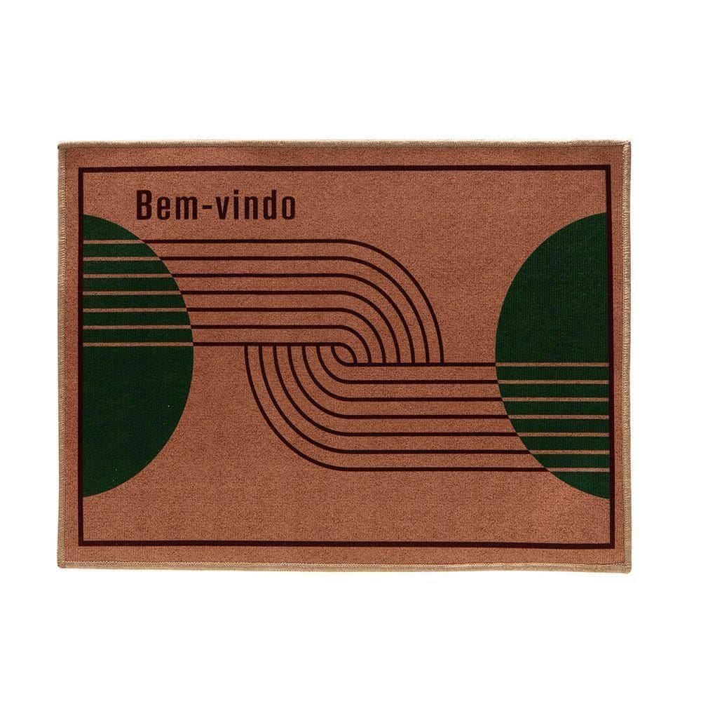Tapete De Porta Estampado Bem Vindo Berlim
