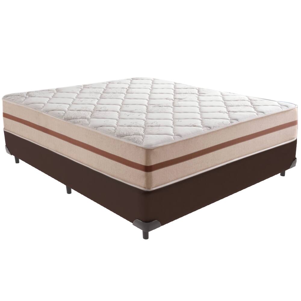 Cama Box e Colchão Classic 26 cm Molas ensacadas Casal Anjos