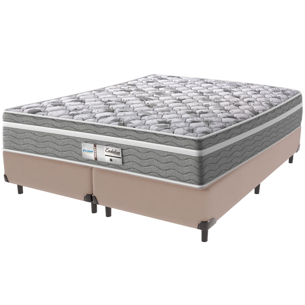 Cama Box e Colchão Evolution Molas Ensacadas Queen Probel