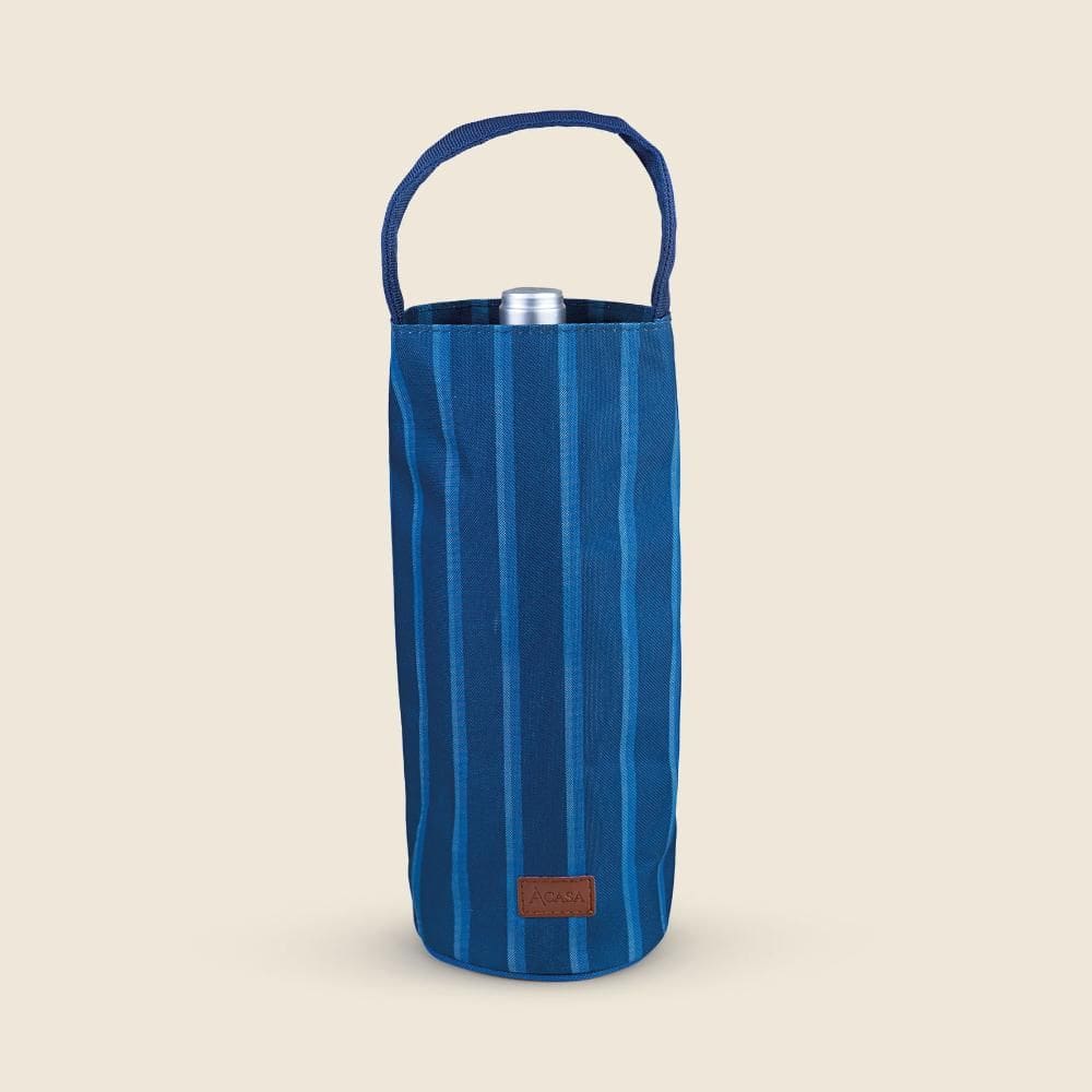 Bolsa Térmica para Garrafa Azul - A\\CASA