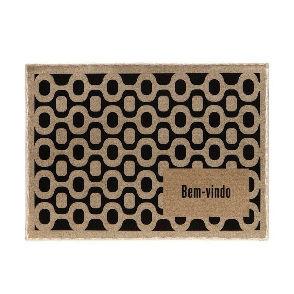 Tapete De Porta Estampado Bem Vindo Berlim