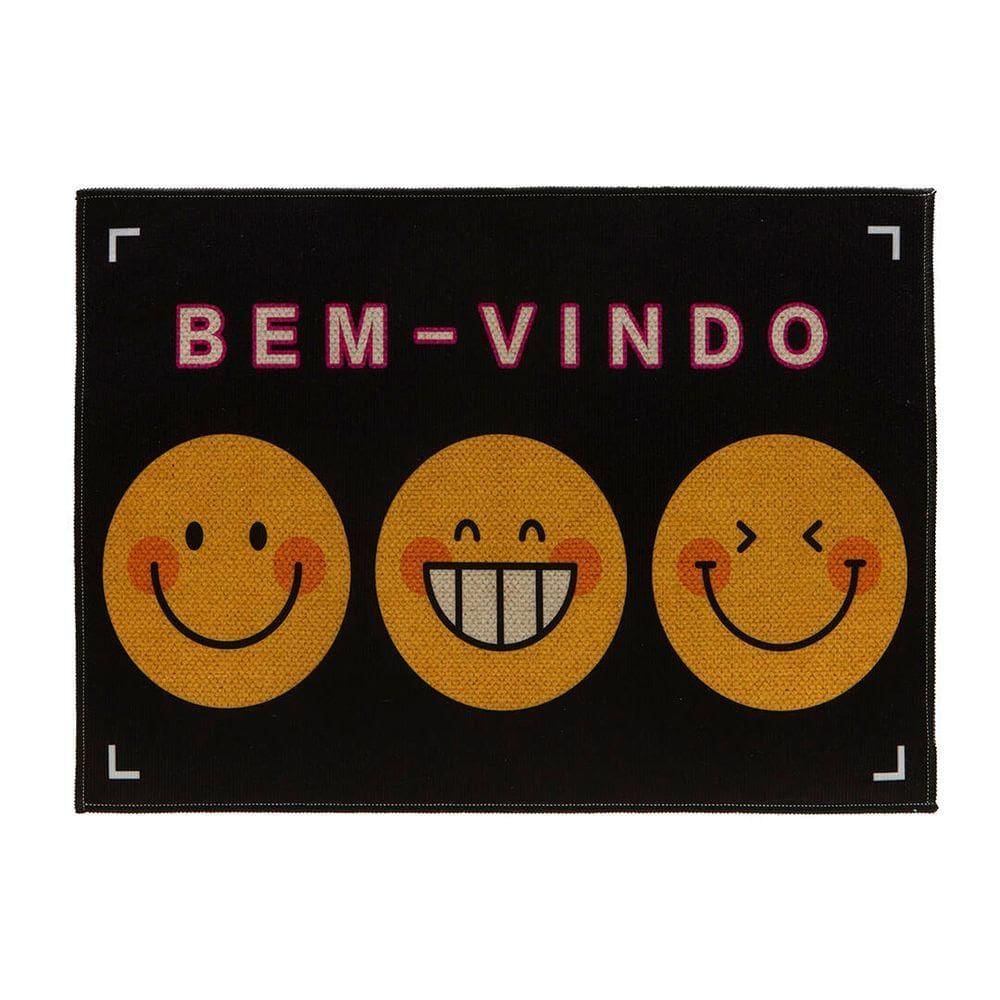 Tapete De Porta Estampado Bem Vindo Berlim