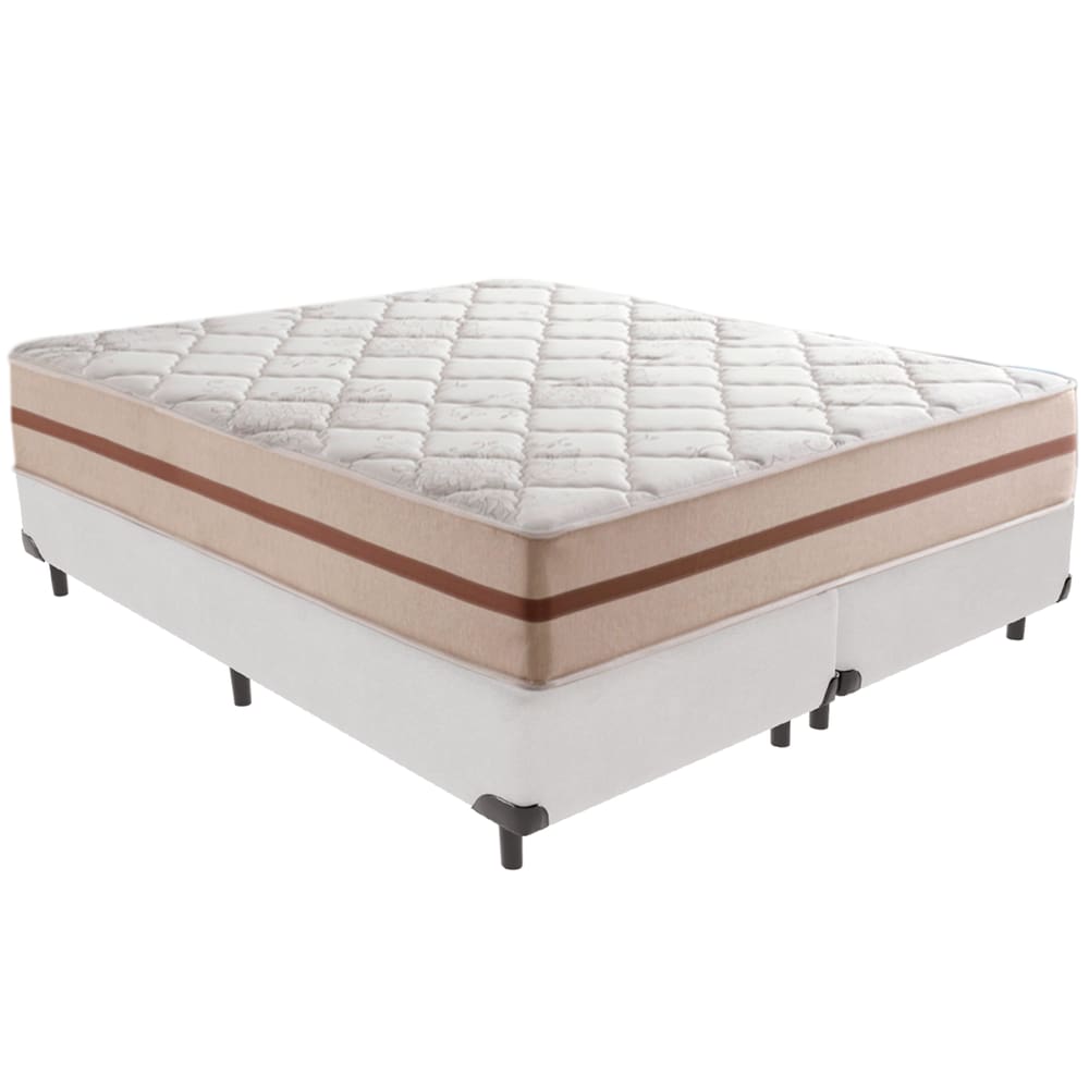 Cama Box e Colchão Classic 26 cm Molas ensacadas Queen Anjos