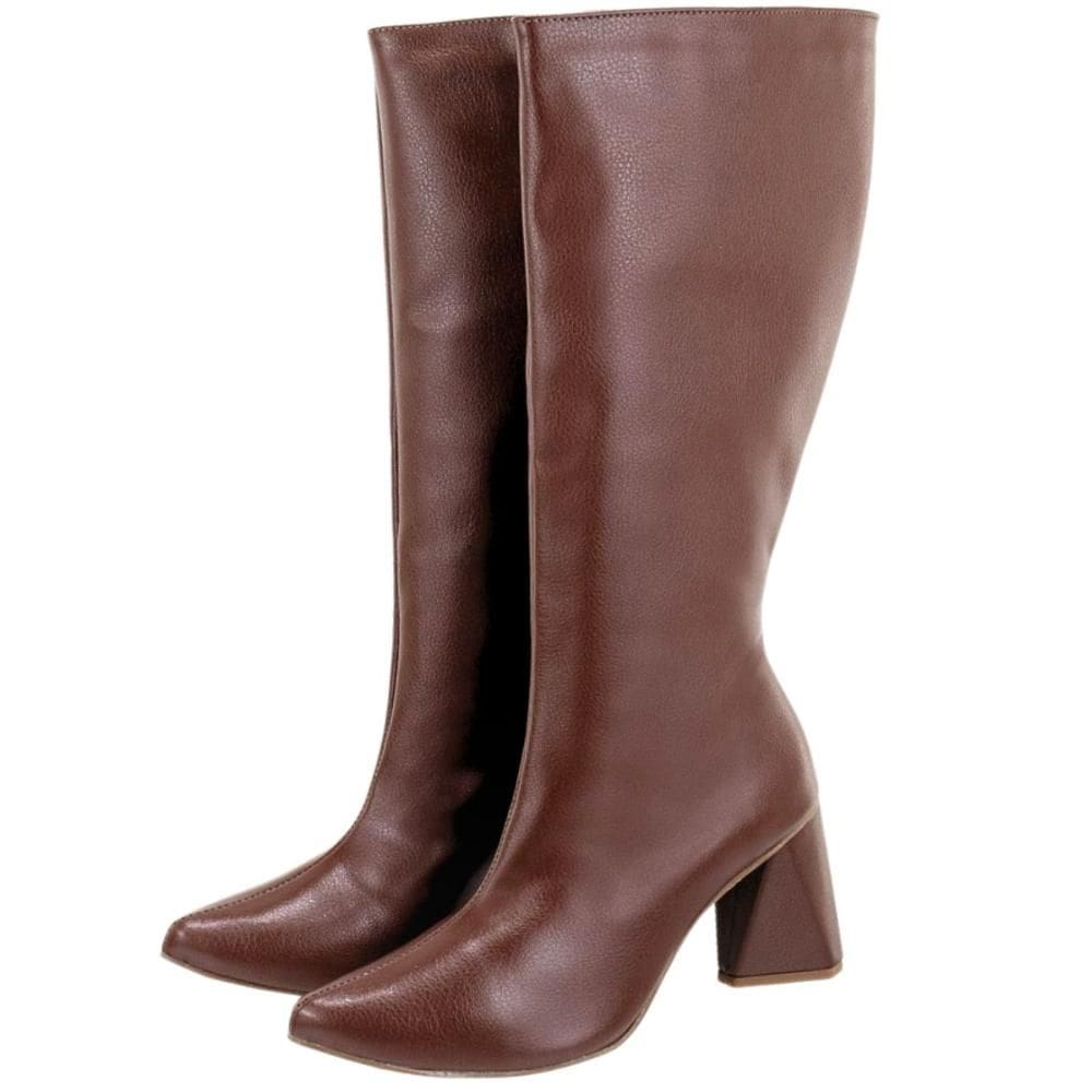 Bota Feminina Cano Alto Floter Lisa Confortável