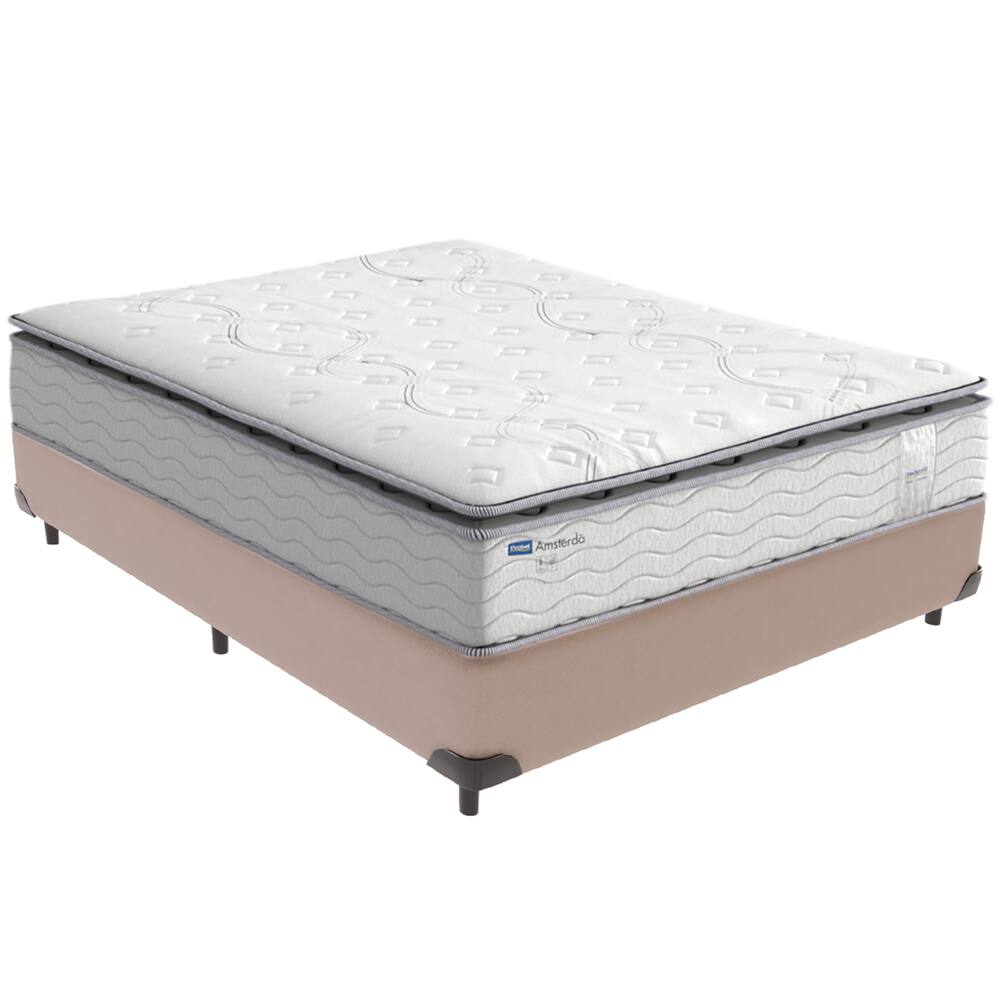 Cama Box e Colchão Amsterdã Molas Ensacadas Casal Probel