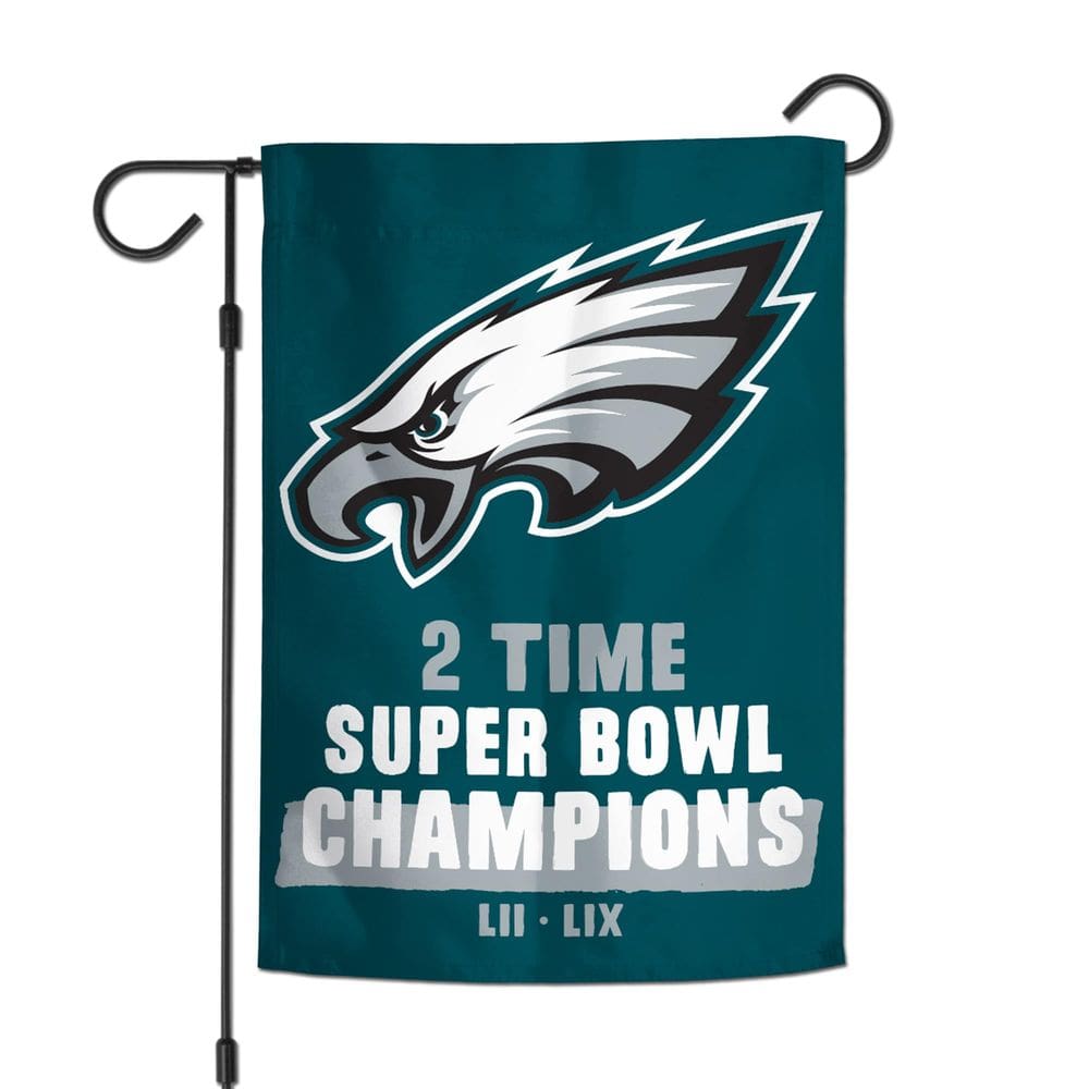 Bandeira do Jardim WinCraft Philadelphia Eagles 2 vezes no Super Bowl