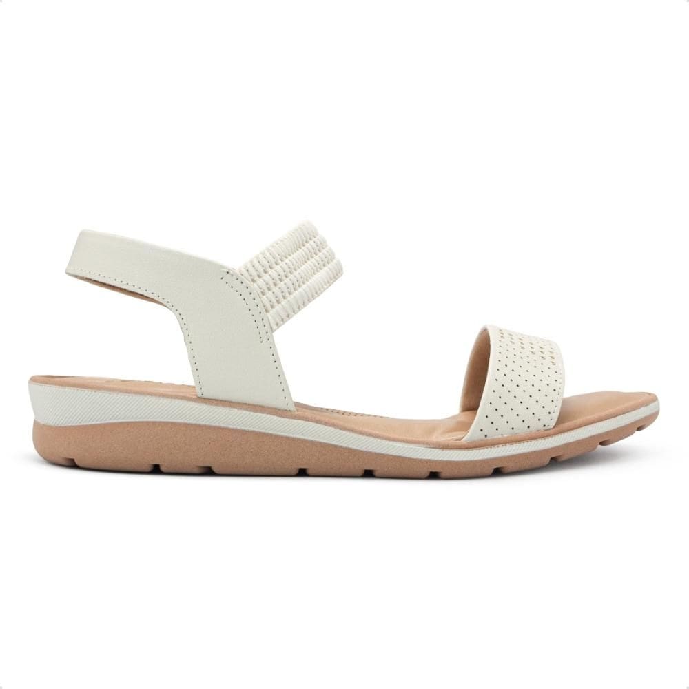 Sandália Usaflex Feminina Detalhe Rebite Couro Casual MA03006